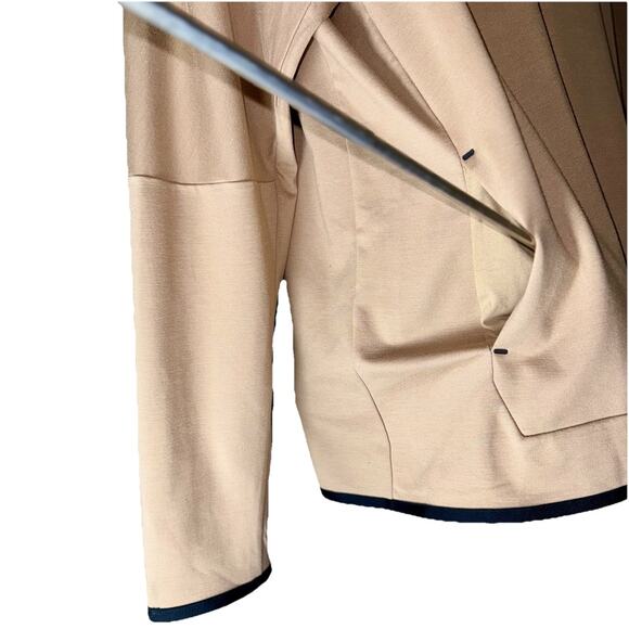 NWT Nike Tech XL Fleece Full Zip Sweatshirt Jacket Khaki Tan Hooded DX0822-247 - Picture 3 of 8